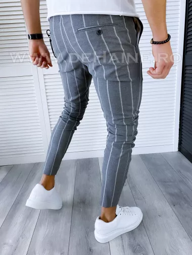 Pantaloni barbati casual regular fit gri B1644 U2